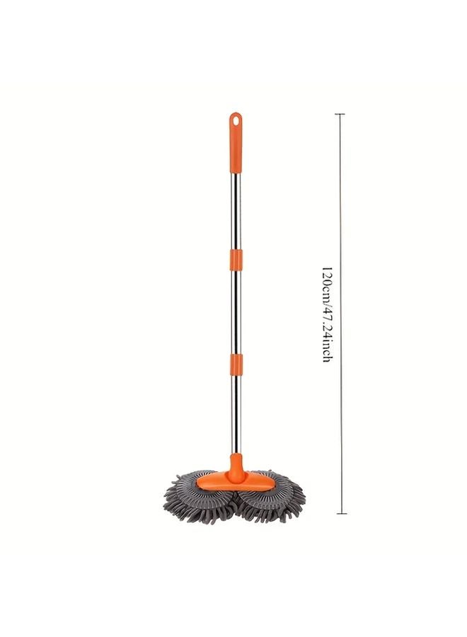 Complete Car Wash Kit With Long Handle Double Brush Head Mitt Sponge Durable - Image 2